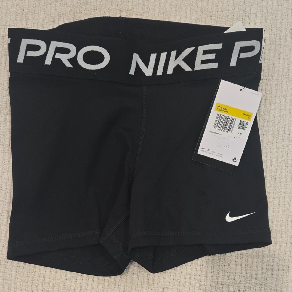 Nike Black Shorts with White Logo